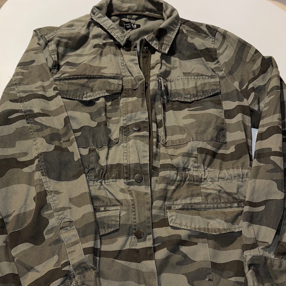 a.n.a‎ Women's Green Camouflage Utility Jacket
